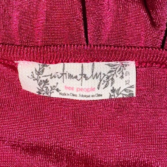 Intimately Free People Kaya Keyhole Bodysuit Women's Size XS Rose Hypnotic NWT - Picture 8 of 9